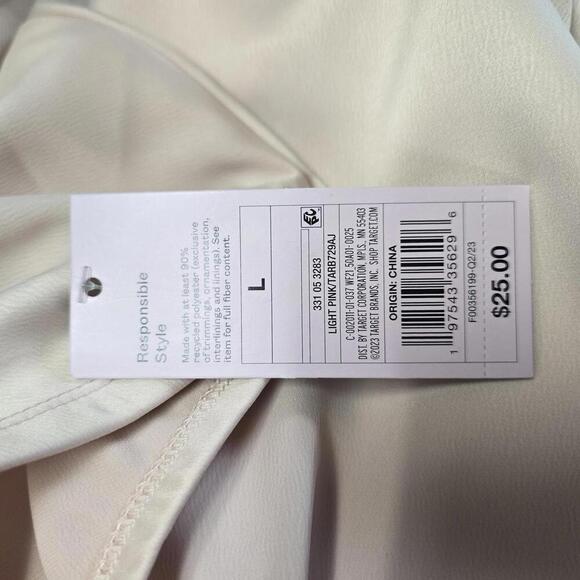 Women's Satin Lace Trim Midi Skirt | Wild Fable | Large - Picture 7 of 9